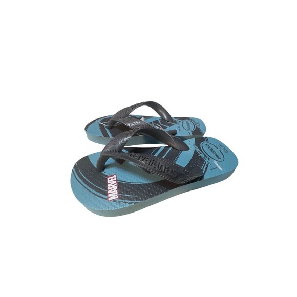 Havaianas Marvel Black Panther Kids Flip-Flops Size 10C - Picture 1 of 4